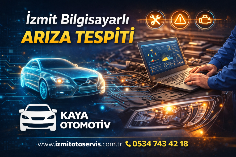 İzmit’te bilgisayarlı arıza tespiti hizmeti duyurusu yapılan oto servis görseli