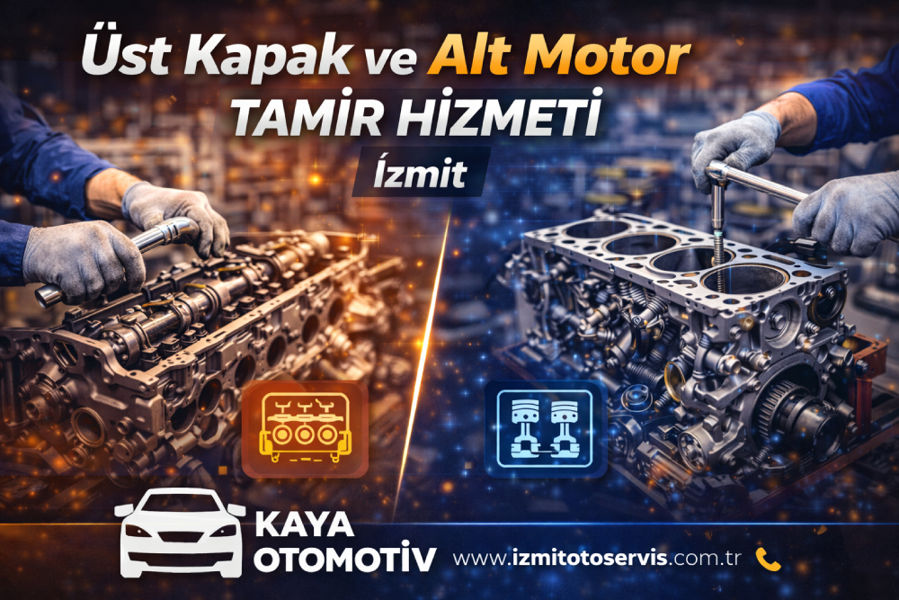İzmit’te üst kapak ve alt motor tamir hizmeti, profesyonel motor onarımı